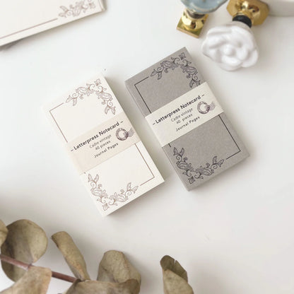 Letterpress memo card | Cadre Vintage