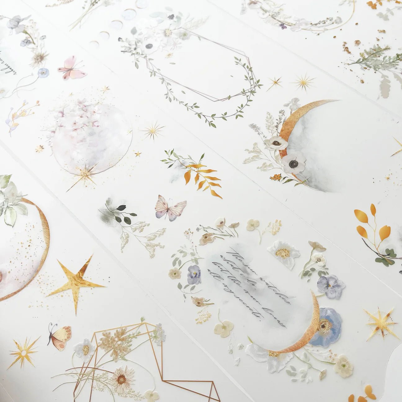 PET Tape | Floral Moon (7cm Matte or 7.6cm Foiled)