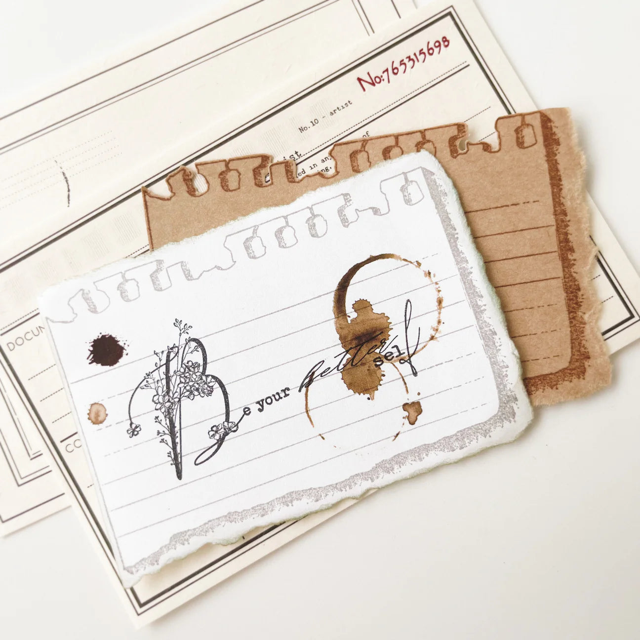 Print-on stickers | Coffee Stain (set of 2)