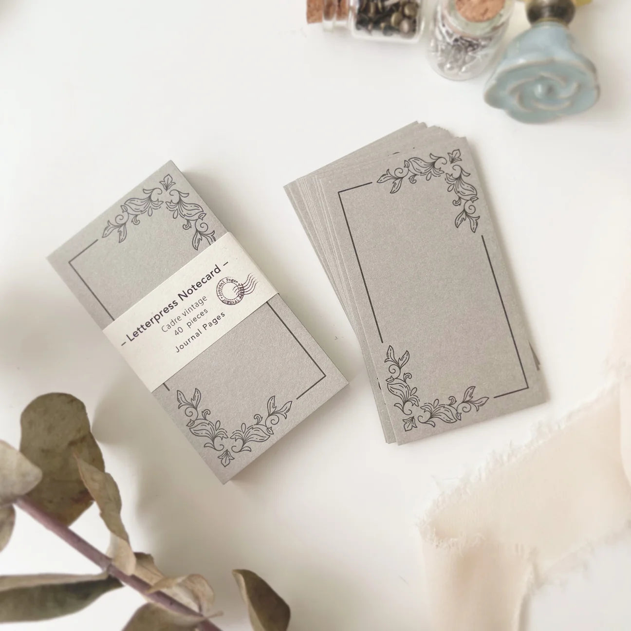 Letterpress memo card | Cadre Vintage