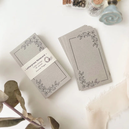 Letterpress memo card | Cadre Vintage