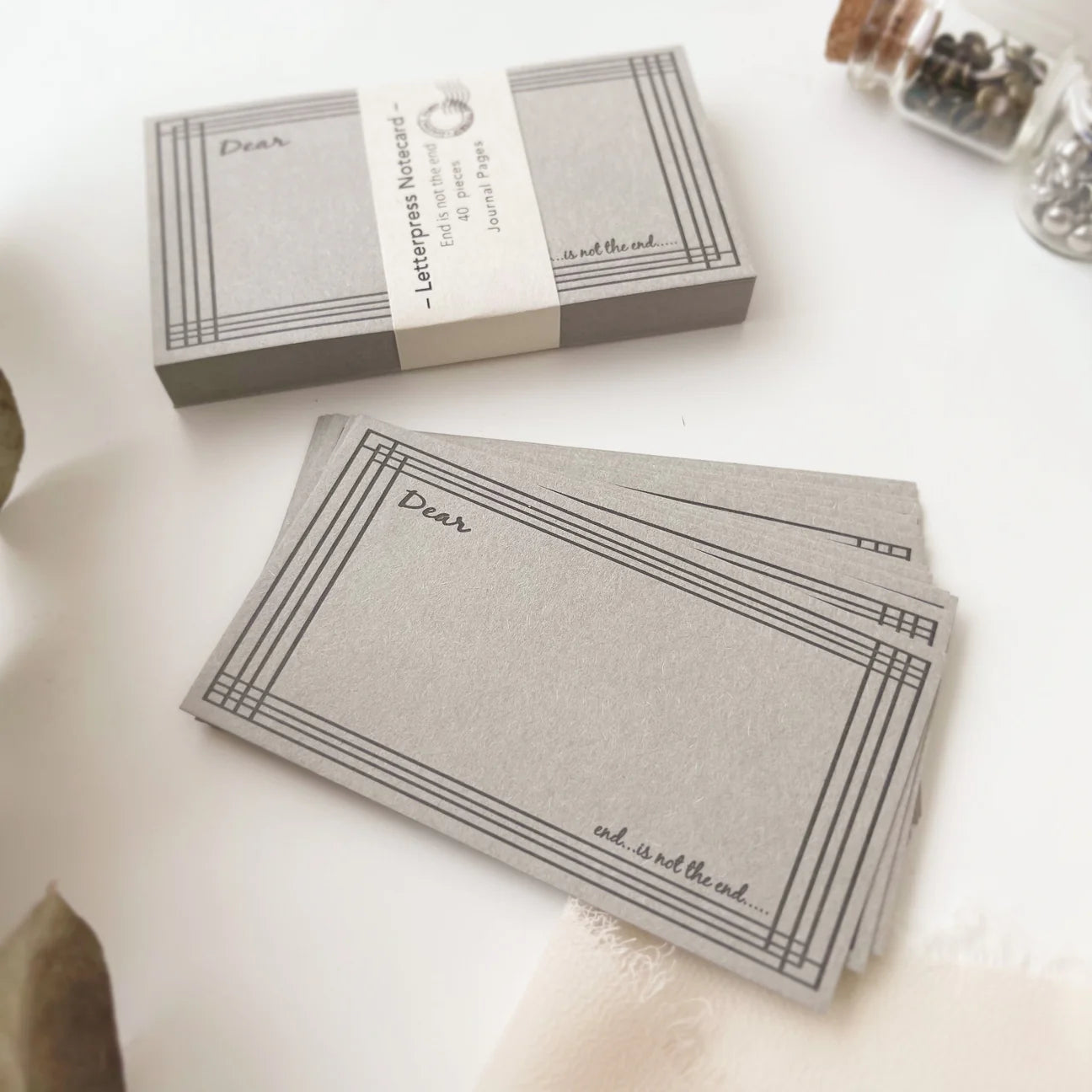 Letterpress memo card | End is not the end