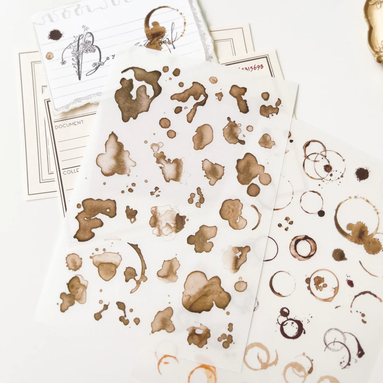 Print-on stickers | Coffee Stain (set of 2)