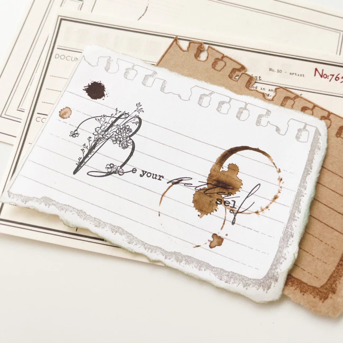 Print-on stickers | Coffee Stain (set of 2)