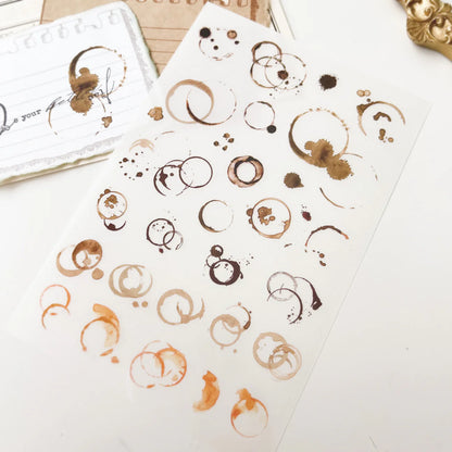 Print-on stickers | Coffee Stain (set of 2)