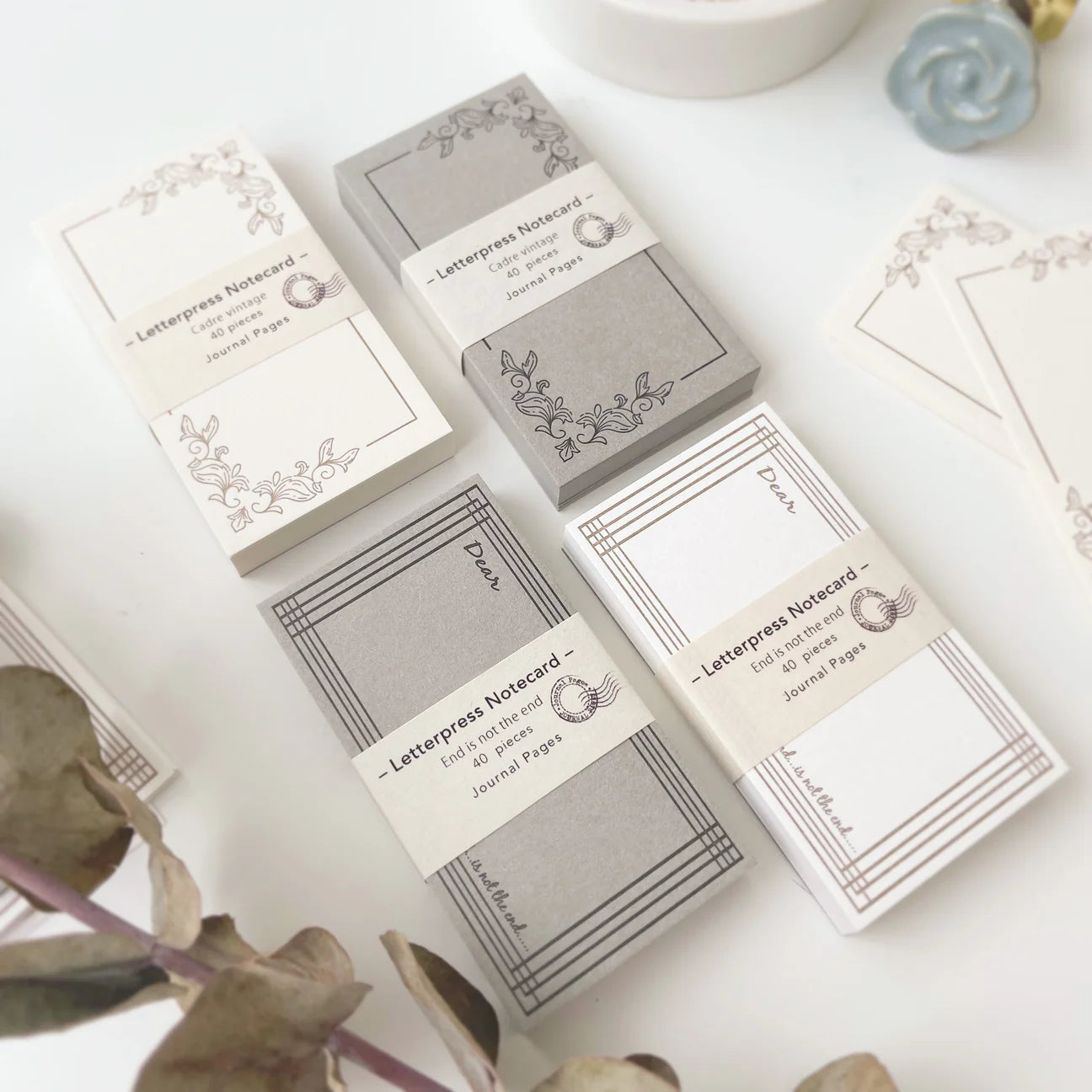 Letterpress memo card | End is not the end