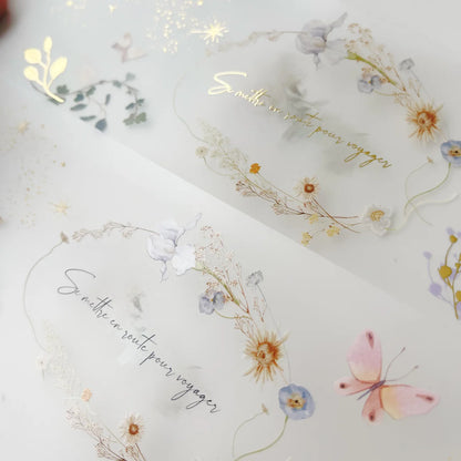 PET Tape | Floral Moon (7cm Matte or 7.6cm Foiled)