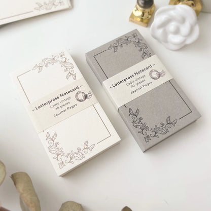 Letterpress memo card | Cadre Vintage