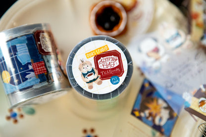 Kiss-cut PET Tape | Tea Room Sleeping Cat (4.5cm)