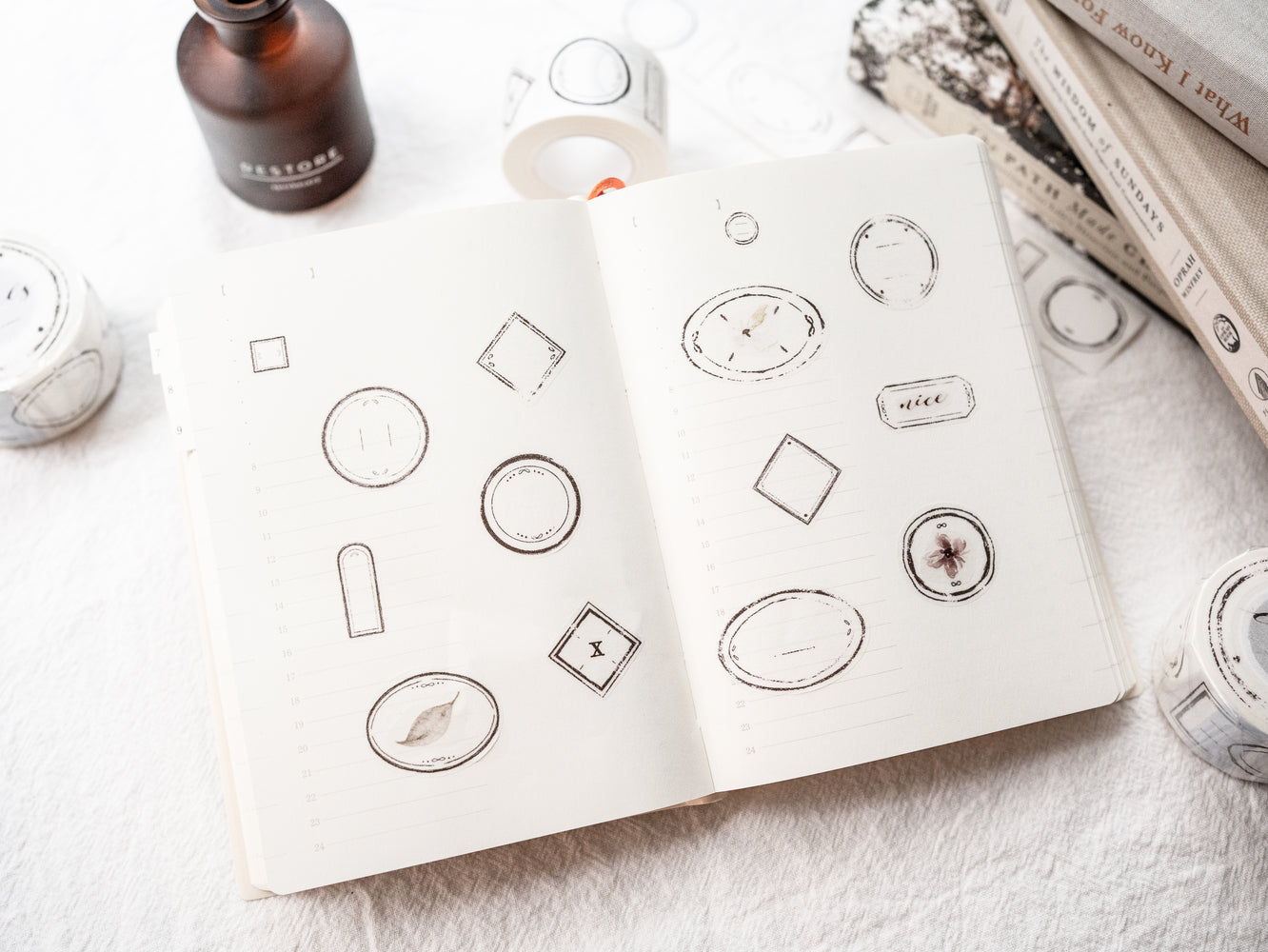 Kiss-cut Washi Tape | Labels (3cm)