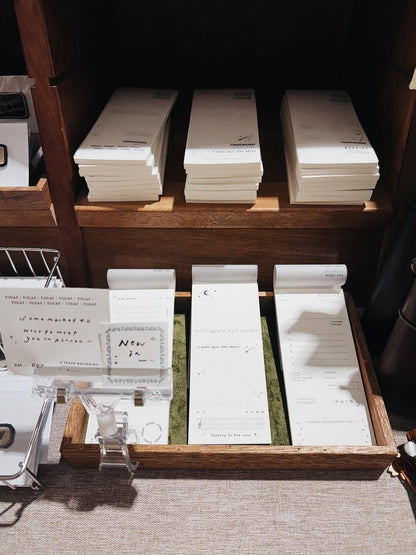 Memo pad | Today / A Wish upon the Stars / Receipt