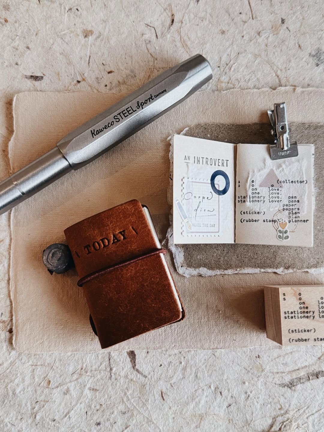 Mini Planner | Pueblo Leather: Today (4 colors)