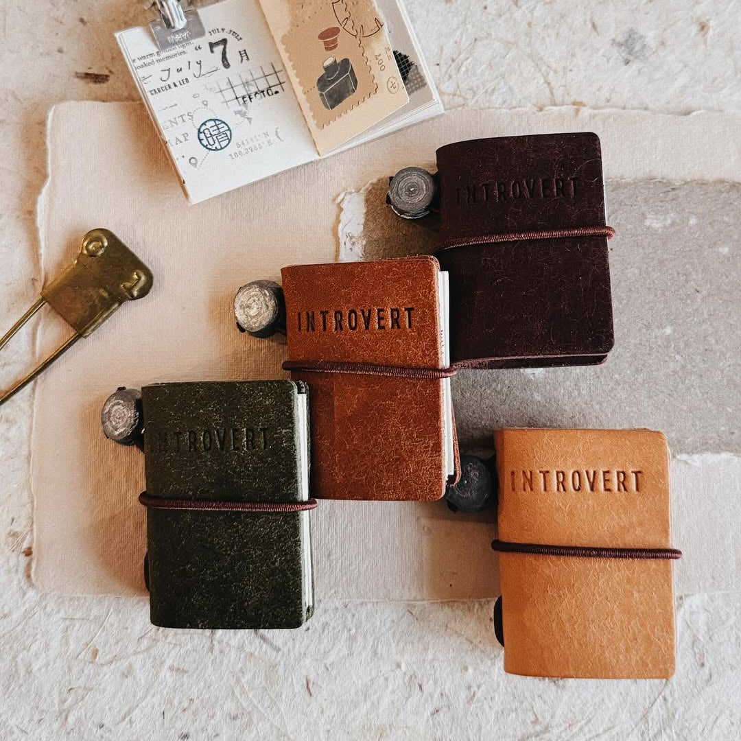 Mini Planner | Pueblo Leather: Introvert (4 colors)