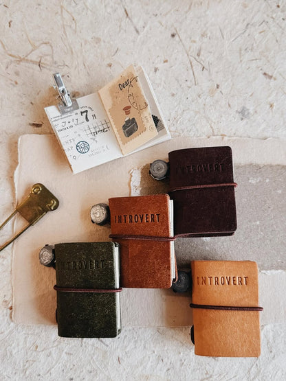 Mini Planner | Pueblo Leather: Introvert (4 colors)