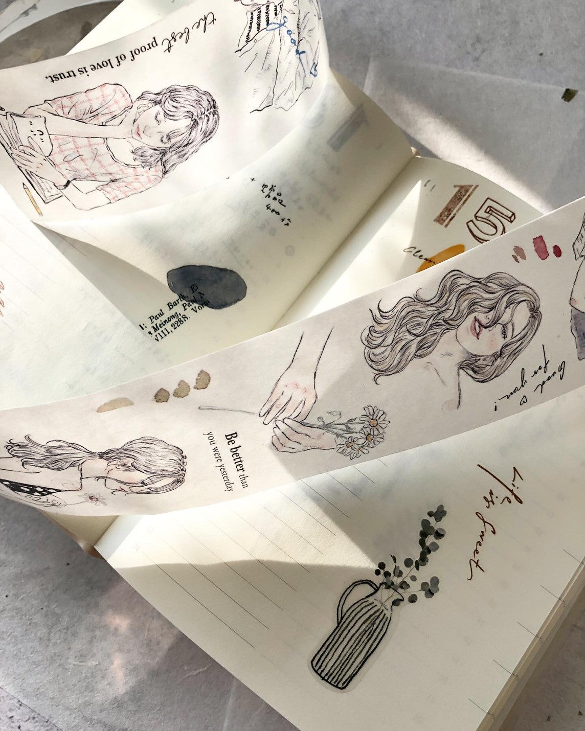 Washi Tape | Sketch Girl (4.5cm)