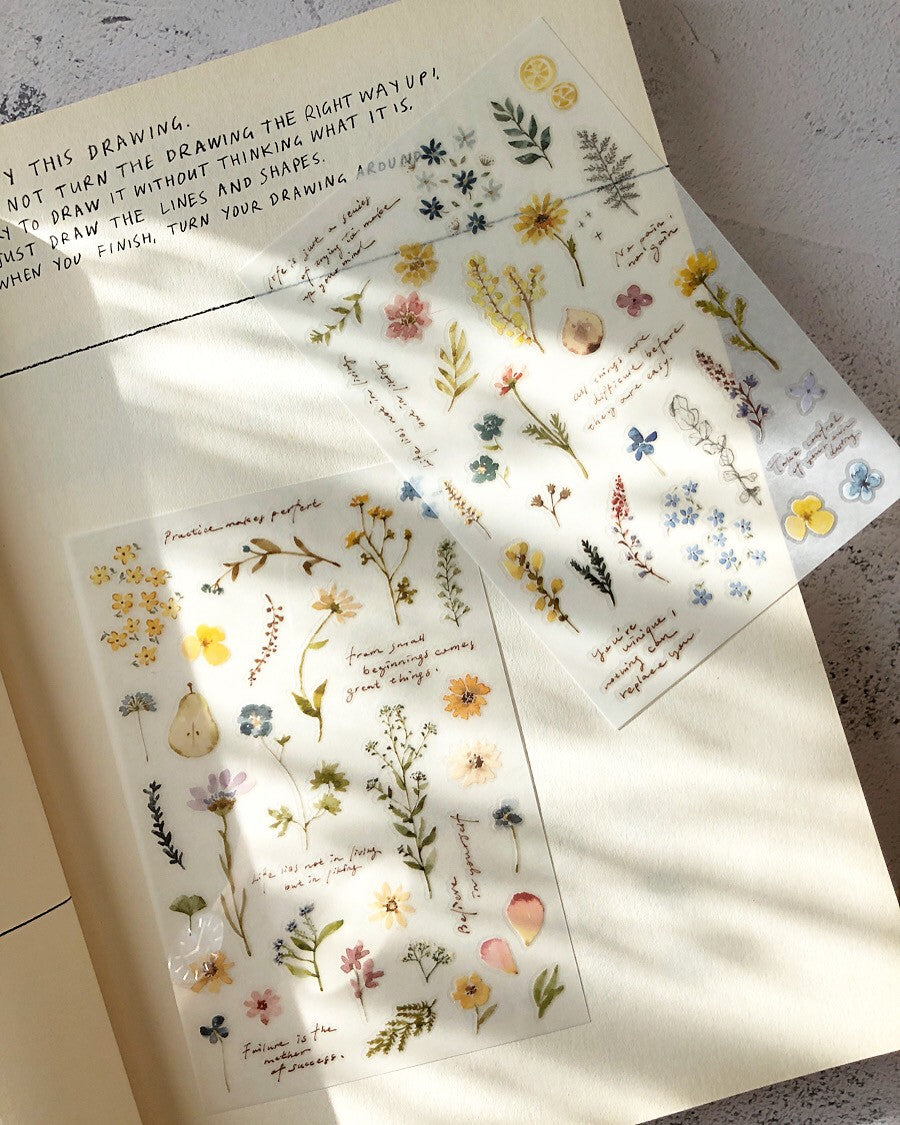 Transfer Stickers | Flower and Plants