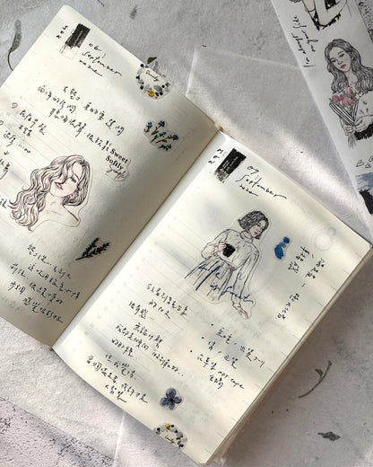 Washi Tape | Sketch Girl (4.5cm)