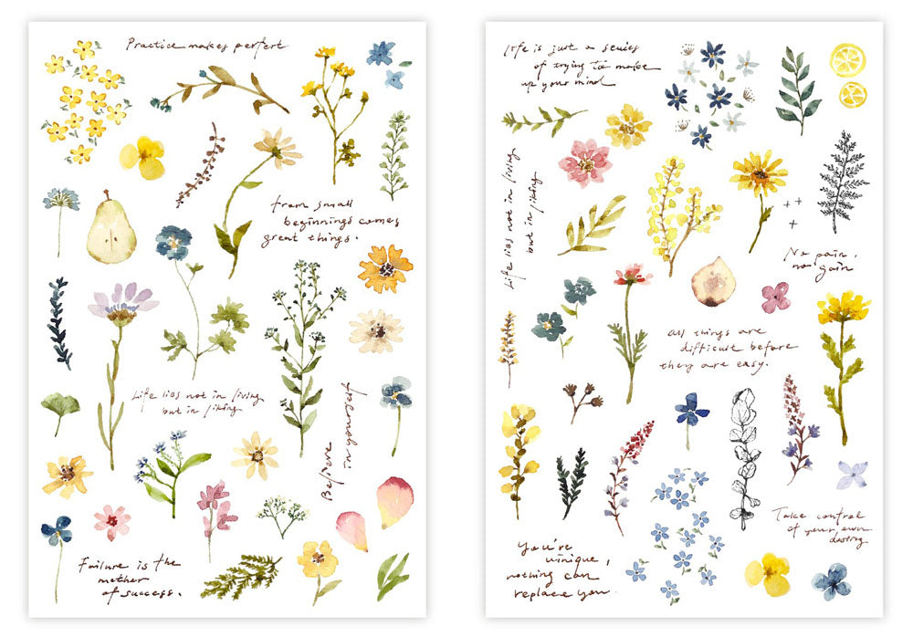 Transfer Stickers | Flower and Plants