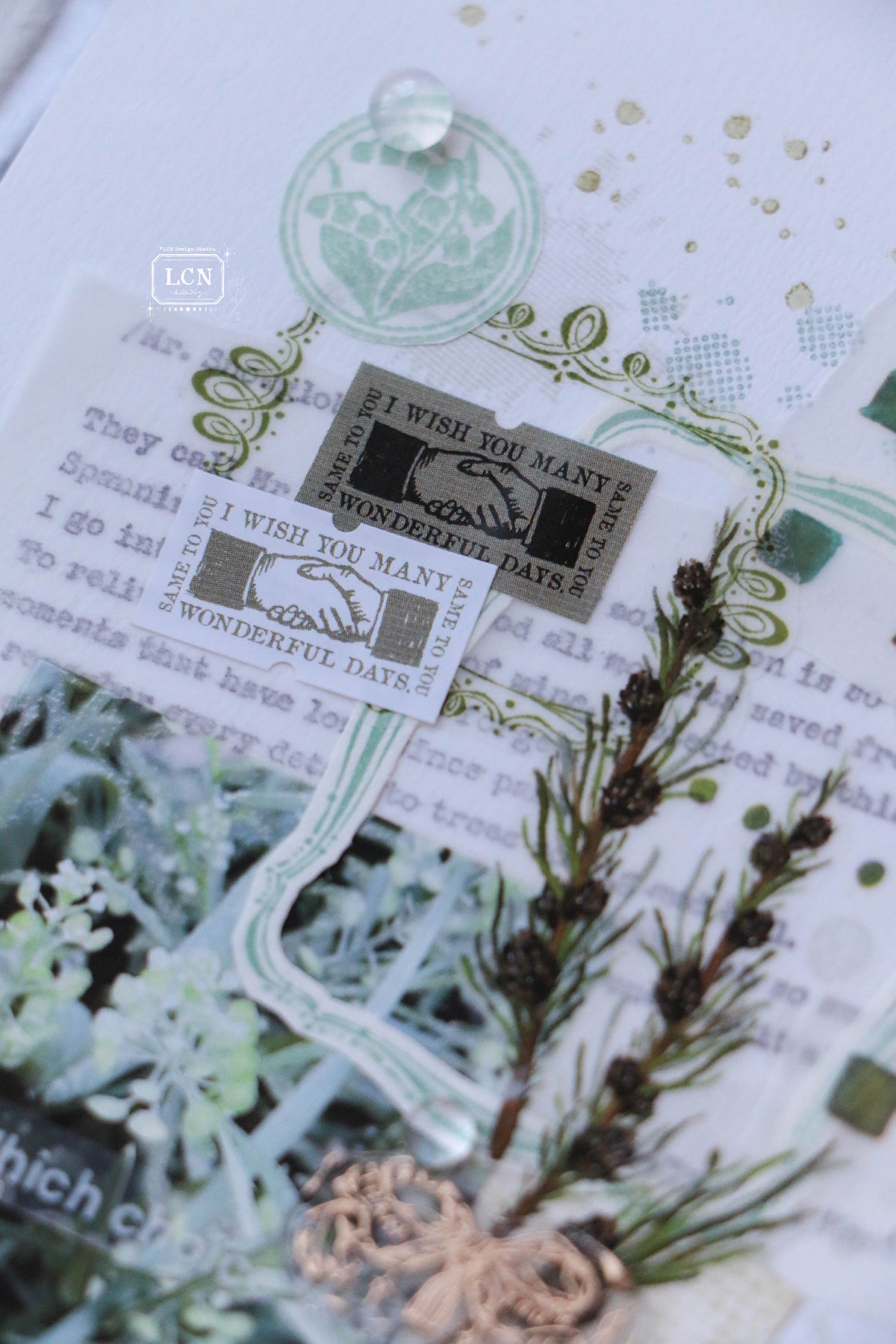 Label Sticker Roll | I wish you many wonderful days (2.2cm)