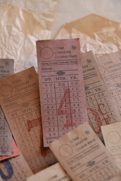 (PRE ORDER) Stamps Set | Ticket Stamp Set A (set of 13)
