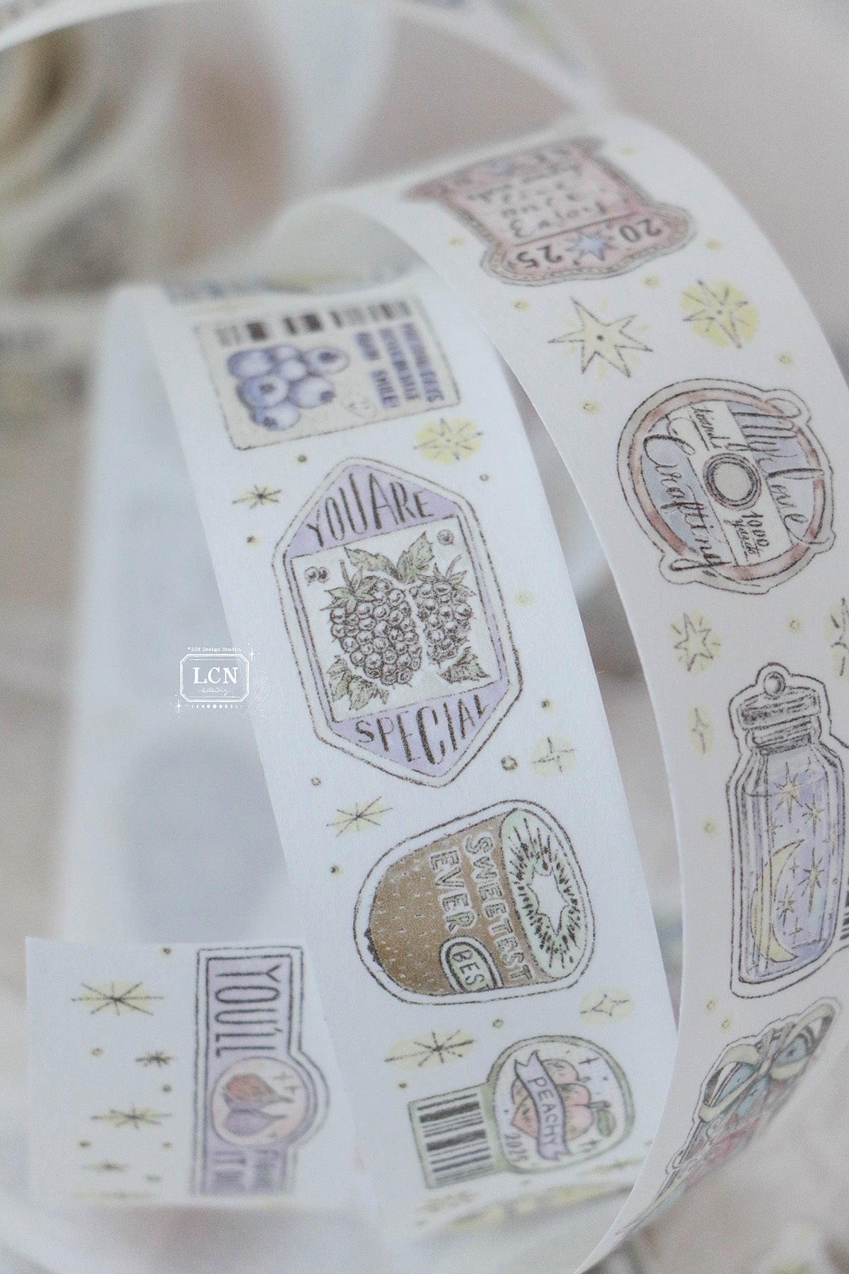 Washi Tape | Sticker club - Life (3cm)