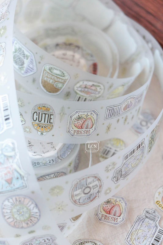 Matte PET Tape | Sticker club - Life (3cm)