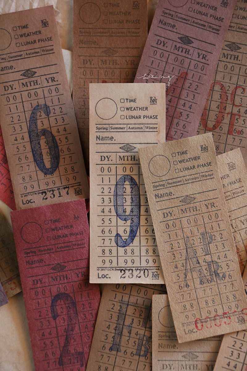 (PRE ORDER) Stamps Set | Ticket Stamp Set A (set of 13)