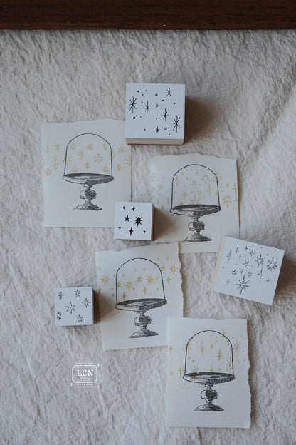 (PRE ORDER) Stamps Set | Hand Drawn Stars L (set of 2)