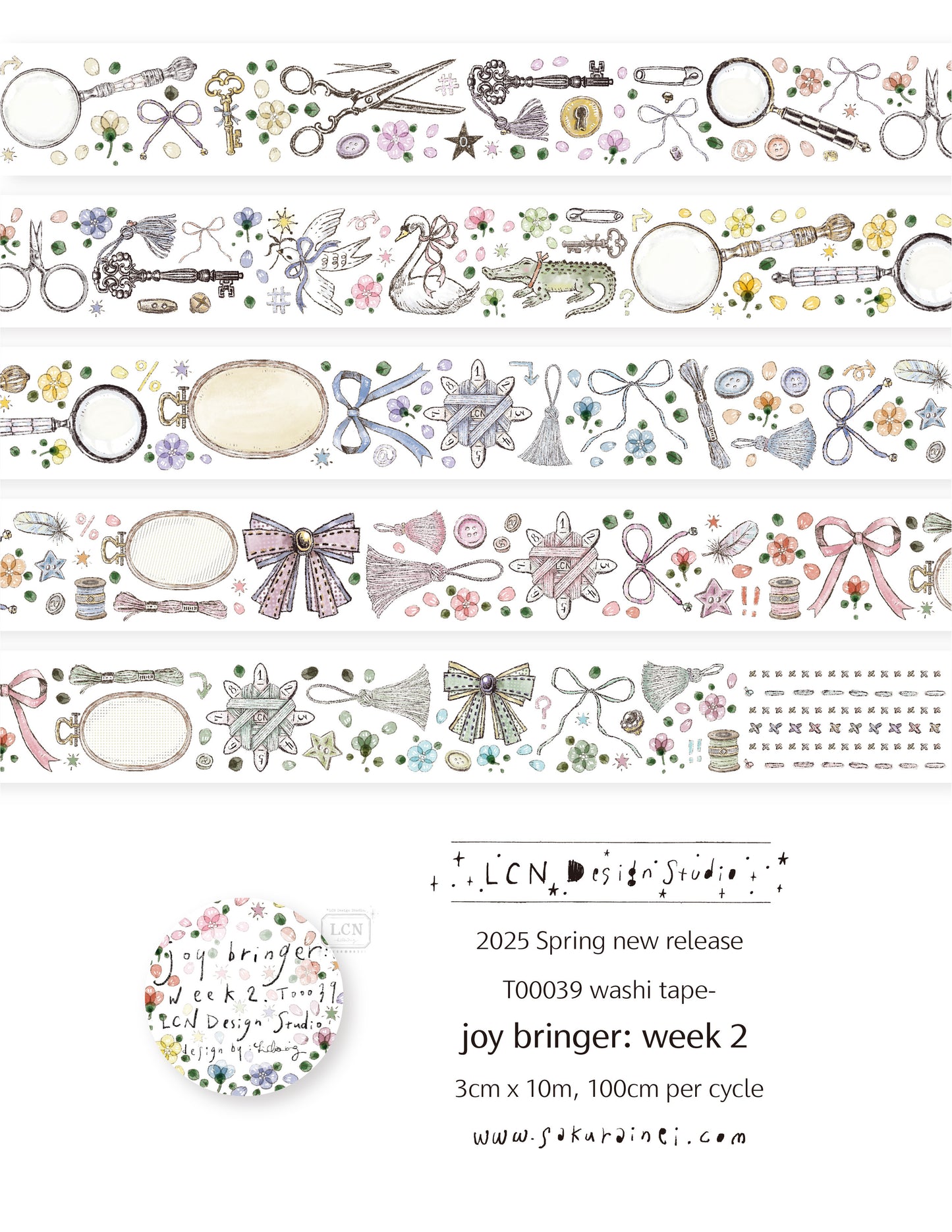 Washi Tape | Joy bringer : Week 2 (3cm)
