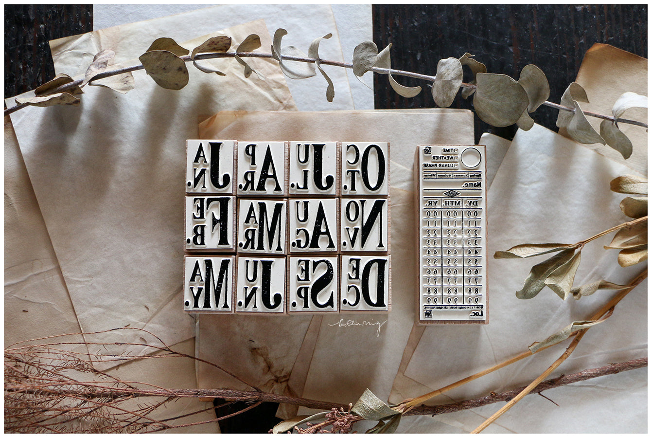 (PRE ORDER) Stamps Set | Ticket Stamp Set A (set of 13)