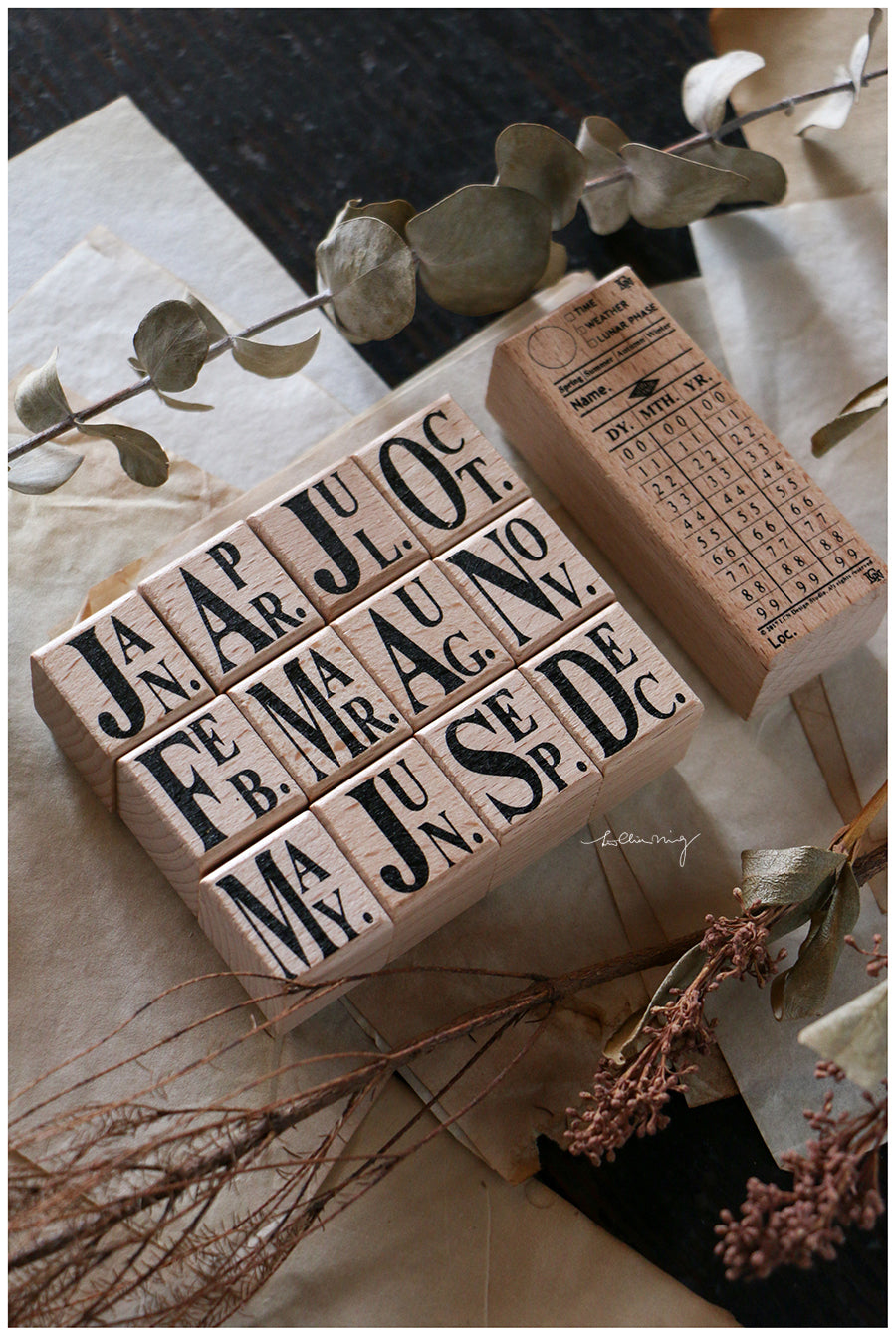 (PRE ORDER) Stamps Set | Ticket Stamp Set A (set of 13)