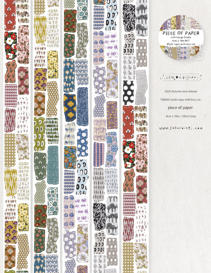 Kiss-cut Washi Tape | Piece of paper (4cm)